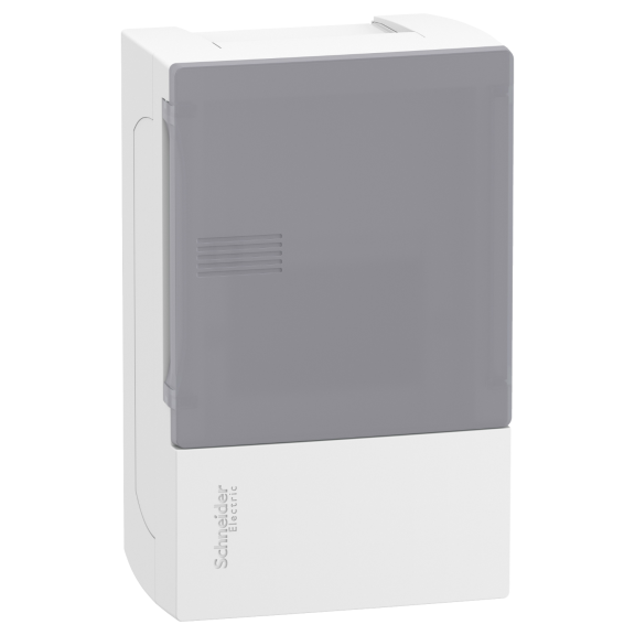 Schneider Electric MIP10104T, Resi9 MP, 4 Modül, Şeffaf Kapaklı, Halojen Free, Sıvaüstü Sigorta Kutusu, 124x198x95mm