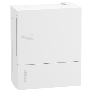 Schneider Electric MIP10106, Resi9 MP, 6 Modül, Beyaz Opak Kapaklı, Halojen Free, Sıvaüstü Sigorta Kutusu, 160x198x95mm