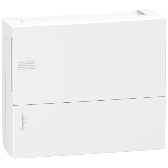 Schneider Electric MIP10112, Resi9 MP, 12 Modül, Beyaz Opak Kapaklı, Halojen Free, Sıvaüstü Sigorta Kutusu, 268x228x102mm