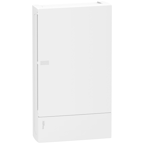 Schneider Electric MIP10312, Resi9 MP, 36 Modül, 3 Sıralı, Beyaz Opak Kapaklı, Halojen Free, Sıvaüstü Sigorta Kutusu, 268x478x102mm