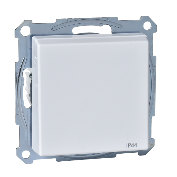 Schneider Electric MTN2314-0325, Merten System M, Aktif Beyaz, Kapaklı Topraklı Priz, Çocuk Korumalı, IP44