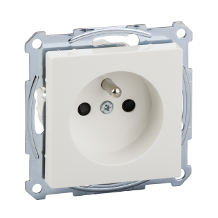 Schneider Electric MTN2500-0319, Merten System M, Beyaz, UPS Priz, Çocuk Korumalı