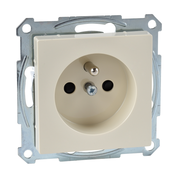 Schneider Electric MTN2500-0344, Merten System M, Krem, UPS Priz, Çocuk Korumalı