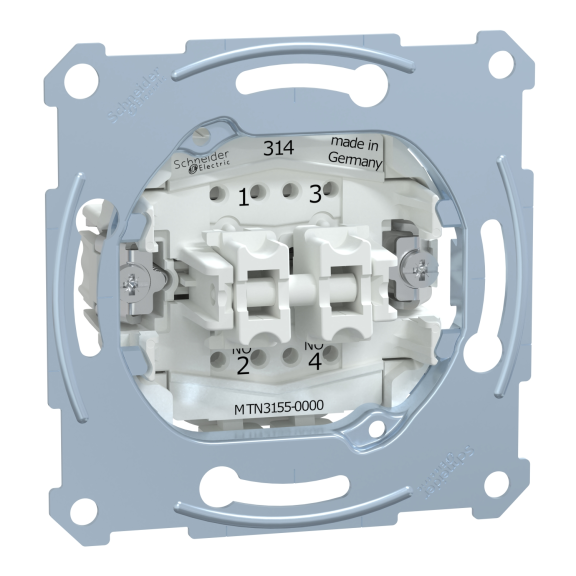 Schneider Electric MTN3155-0000, Merten, İkili Liht Anahtarı Mekanizması