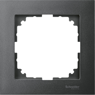 Schneider Electric MTN4010-3614, Merten System M-Pure, Antrasit, Tekli Çerçeve