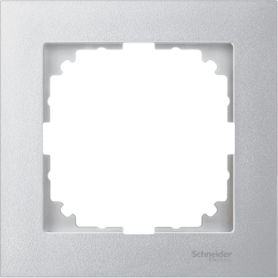Schneider Electric MTN4010-3660, Merten System M-Pure, Alüminyum, Tekli Çerçeve