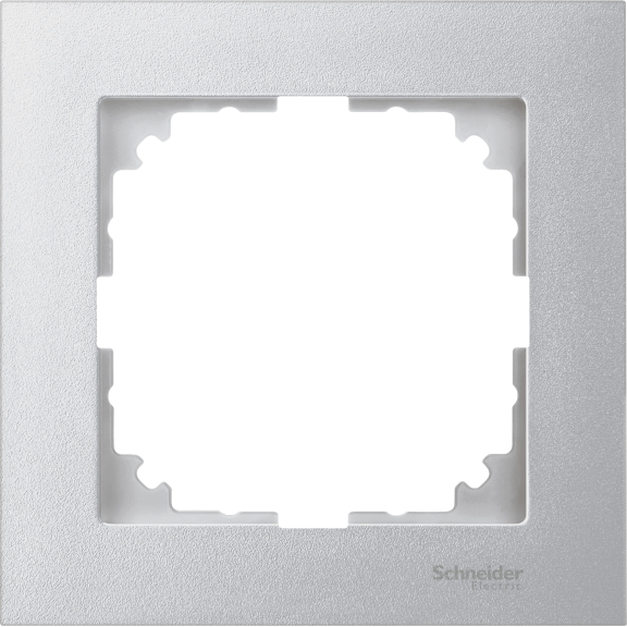 Schneider Electric MTN4010-3660, Merten System M-Pure, Alüminyum, Tekli Çerçeve