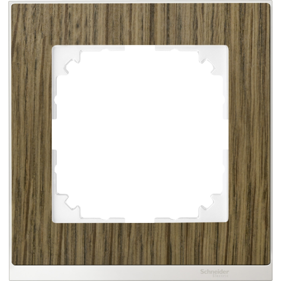 Schneider Electric MTN4010-3674, Merten System M-Pure Decor, Meşe, Tekli Çerçeve