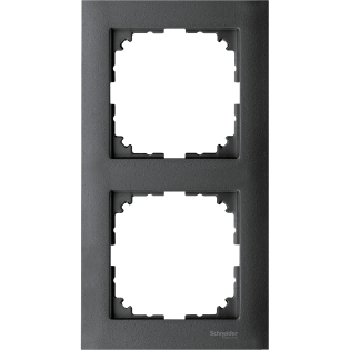Schneider Electric MTN4020-3614, Merten System M-Pure, Antrasit, İkili Çerçeve