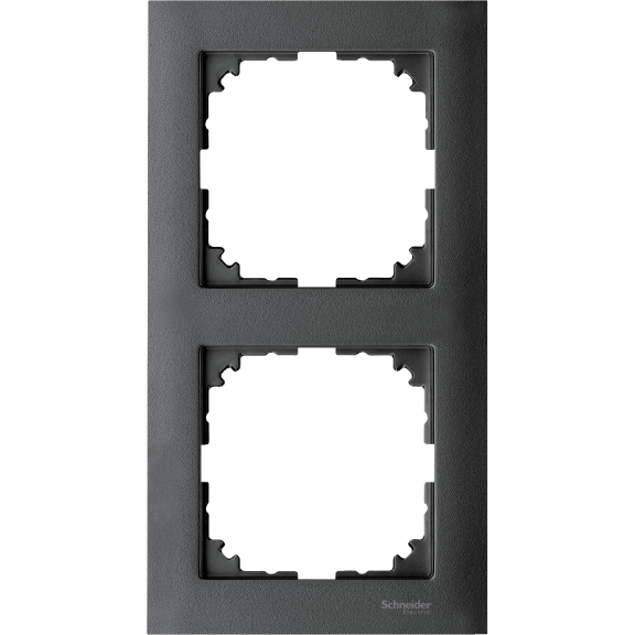 Schneider Electric MTN4020-3614, Merten System M-Pure, Antrasit, İkili Çerçeve