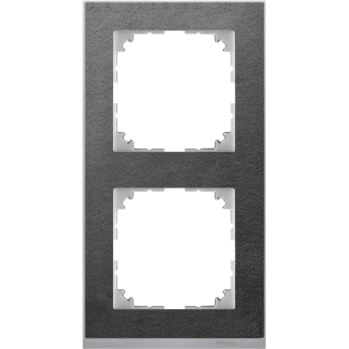 Schneider Electric MTN4020-3669, Merten System M-Pure Decor, Taş, İkili Çerçeve