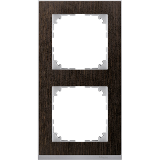 Schneider Electric MTN4020-3671, Merten System M-Pure Decor, Venge, İkili Çerçeve