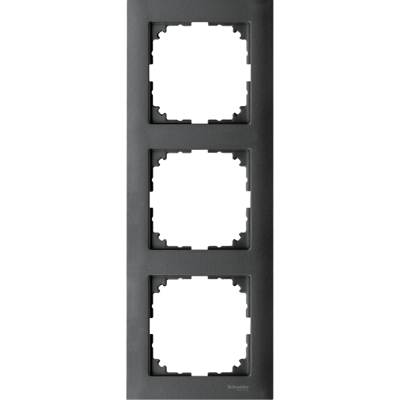 Schneider Electric MTN4030-3614, Merten System M-Pure, Antrasit, Üçlü Çerçeve