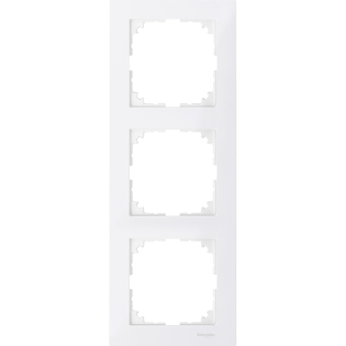 Schneider Electric MTN4030-3619, Merten System M-Pure, Beyaz, Üçlü Çerçeve
