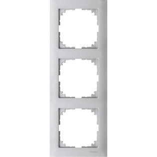 Schneider Electric MTN4030-3660, Merten System M-Pure, Alüminyum, Üçlü Çerçeve