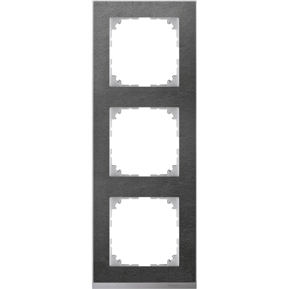 Schneider Electric MTN4030-3669, Merten System M-Pure Decor, Taş, Üçlü Çerçeve