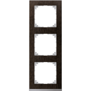 Schneider Electric MTN4030-3671, Merten System M-Pure Decor, Venge, Üçlü Çerçeve