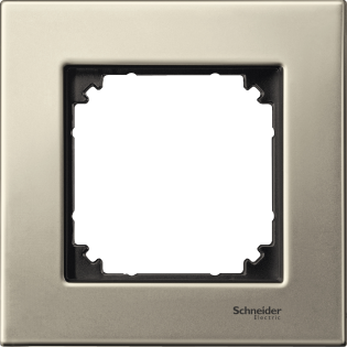 Schneider Electric MTN403105, Merten System M-Elegance Metal, Titanyum, Tekli Çerçeve
