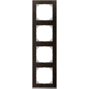 Schneider Electric MTN4040-3671, Merten System M-Pure Decor, Venge, Dörtlü Çerçeve