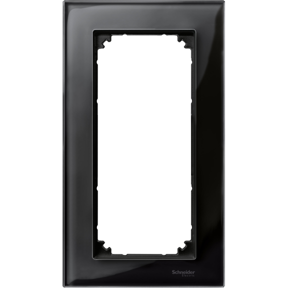 Schneider Electric MTN404803, Merten System M-Elegance Glass, Oniks Siyah, Tıraş Prizi Çerçevesi