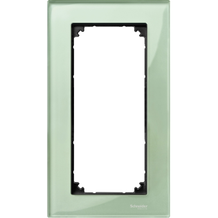 Schneider Electric MTN404804, Merten System M-Elegance Glass, Zümrüt Yeşil, Tıraş Prizi Çerçevesi