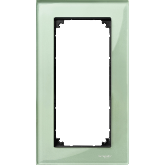 Schneider Electric MTN404804, Merten System M-Elegance Glass, Zümrüt Yeşil, Tıraş Prizi Çerçevesi