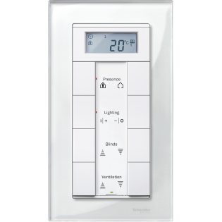 Schneider Electric MTN404819, Merten System M-Elegance Glass, Parlak Beyaz, Tıraş Prizi Çerçevesi
