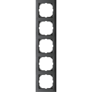 Schneider Electric MTN4050-3614, Merten System M-Pure, Antrasit, Beşli Çerçeve