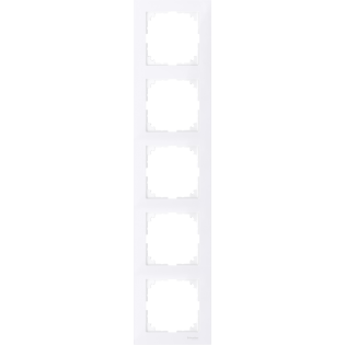 Schneider Electric MTN4050-3625, Merten System M-Pure, Aktif Beyaz, Beşli Çerçeve