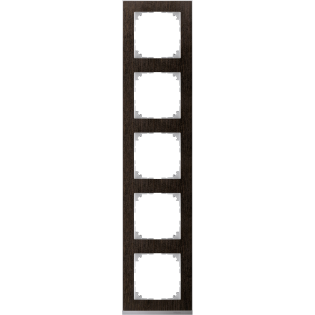 Schneider Electric MTN4050-3671, Merten System M-Pure Decor, Venge, Beşli Çerçeve