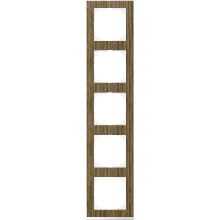 Schneider Electric MTN4050-3674, Merten System M-Pure Decor, Meşe, Beşli Çerçeve