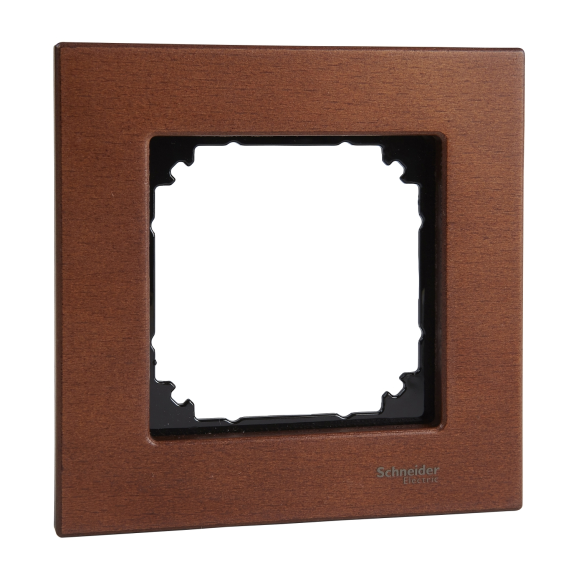 Schneider Electric MTN4051-3472, Merten System M-Elegance Wood, Kiraz, Tekli Çerçeve