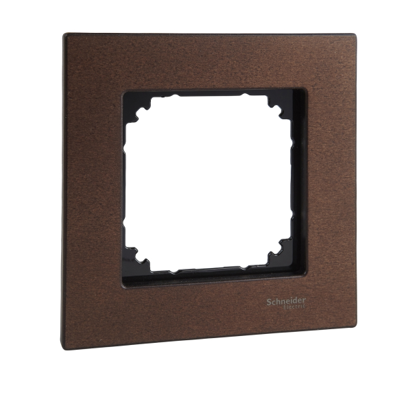 Schneider Electric MTN4051-3473, Merten System M-Elegance Wood, Ceviz, Tekli Çerçeve