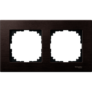 Schneider Electric MTN4052-3471, Merten System M-Elegance Wood, Venge, İkili Çerçeve