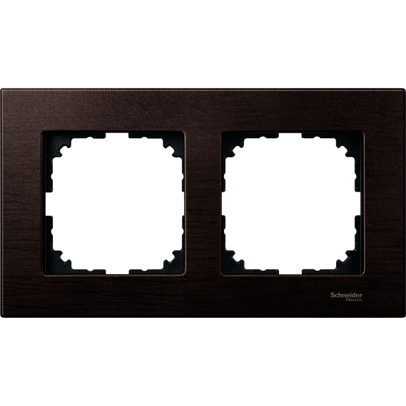 Schneider Electric MTN4052-3471, Merten System M-Elegance Wood, Venge, İkili Çerçeve