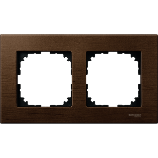 Schneider Electric MTN4052-3473, Merten System M-Elegance Wood, Ceviz, İkili Çerçeve