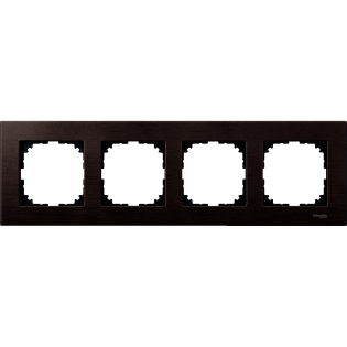 Schneider Electric MTN4054-3471, Merten System M-Elegance Wood, Venge, Dörtlü Çerçeve