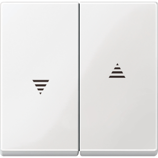 Schneider Electric MTN432419, Merten System M, Beyaz, Jaluzi Anahtar Tuş Kapağı