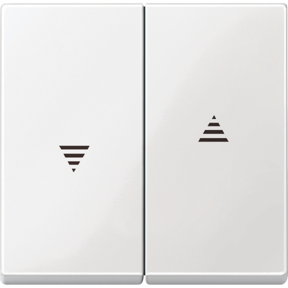 Schneider Electric MTN432419, Merten System M, Beyaz, Jaluzi Anahtar Tuş Kapağı