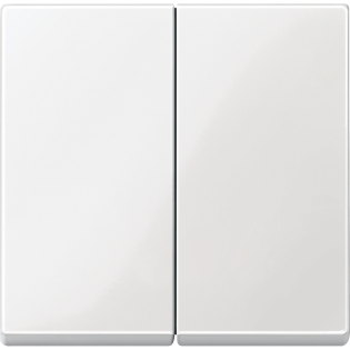 Schneider Electric MTN432519, Merten System M, Beyaz, Komütatör Tuş Kapağı