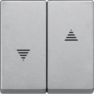 Schneider Electric MTN435560, Merten System M, Alüminyum, Jaluzi Anahtar Tuş Kapağı