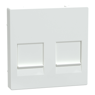 Schneider Electric MTN4562-0325, Merten System M, Aktif Beyaz, Boş Data Prizi Kapağı, İkili, RJ45