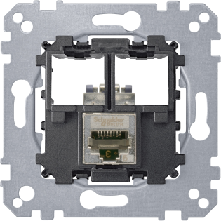 Schneider Electric MTN4575-0011, Merten, Data Prizi Mekanizması, Tekli, RJ45, Cat5 STP