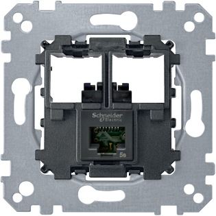 Schneider Electric MTN4576-0001, Merten, Data Prizi Mekanizması, Tekli, RJ45, Cat6 UTP