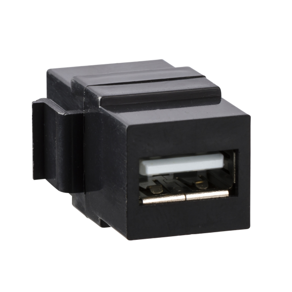 Schneider Electric MTN4581-0001, Merten, Boş Multimedya Priz Mekanizması için USB 2.0 Keystone Konnektör