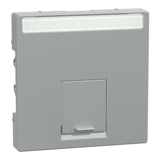Schneider Electric MTN465860, Merten System M, Alüminyum, Data Prizi Kapağı, Tekli, RJ45