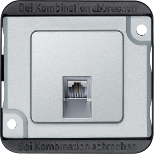 Schneider Electric MTN470660, Merten Anti-Vandalizm, Alüminyum, Data Prizi, RJ45