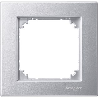 Schneider Electric MTN486160, Merten System M-Plan, Alüminyum, Tekli Çerçeve