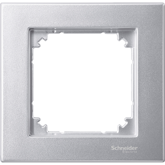 Schneider Electric MTN486160, Merten System M-Plan, Alüminyum, Tekli Çerçeve