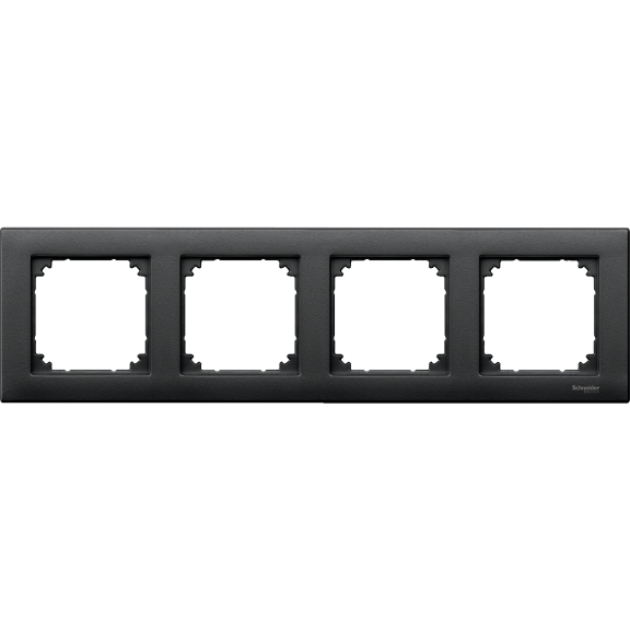 Schneider Electric MTN486414, Merten System M-Plan, Antrasit, Dörtlü Çerçeve